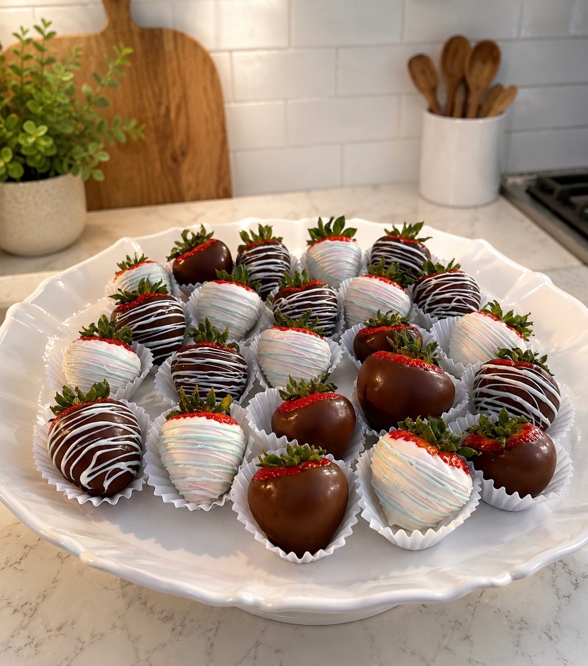 Chocolate covered strawberries by Sugar on the Coast